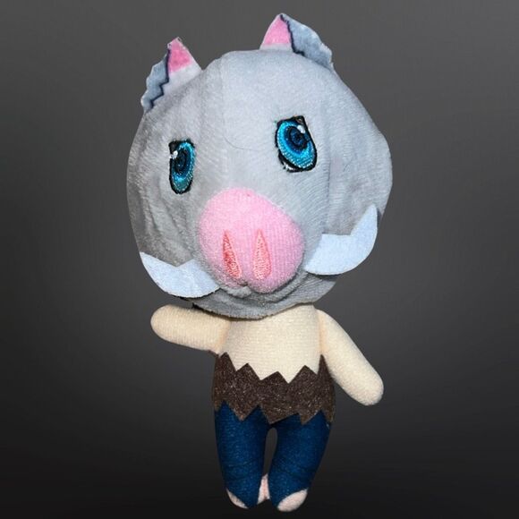 Demon Slayer: Kimetsu no Yaiba Hashibira Inosuke Plush Doll 4-5” - Picture 1 of 2